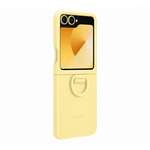 Samsung Galaxy Z Flip6 / Flip7 FE Silicone Case with Ring - Yellow - Yellow