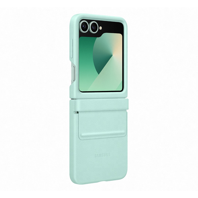 Samsung Galaxy Z Flip6 / Flip7 FE Vegan Leather Kindsuit Case - Mint - Mint