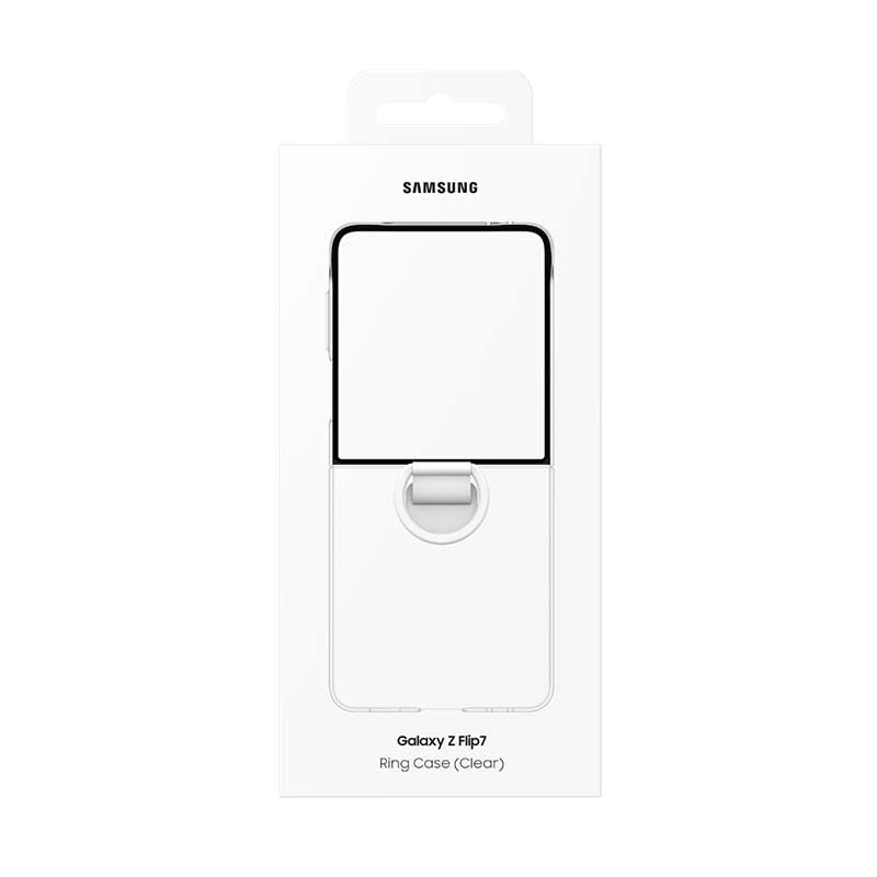 Samsung Galaxy Z Flip7 Clear Case with Ring - Clear - Clear