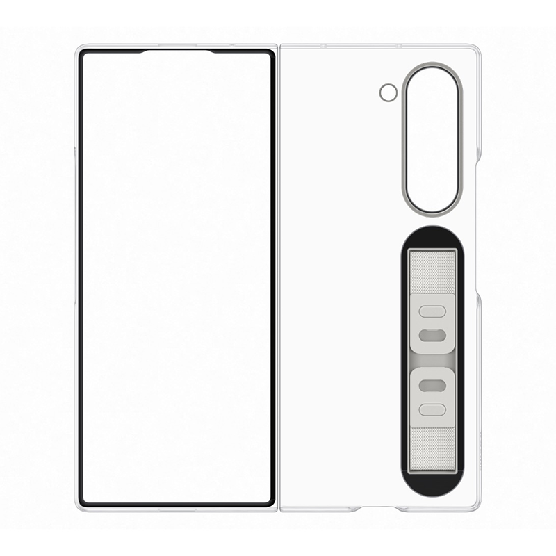 Samsung Galaxy Z Fold6 Clear Case with Strap - Clear - Clear