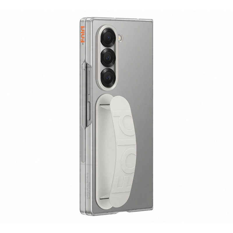 Samsung Galaxy Z Fold6 Clear Case with Strap - Clear - Clear