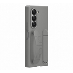 Samsung Galaxy Z Fold6 Silicone Standing Case with Strap - Grey - Grey