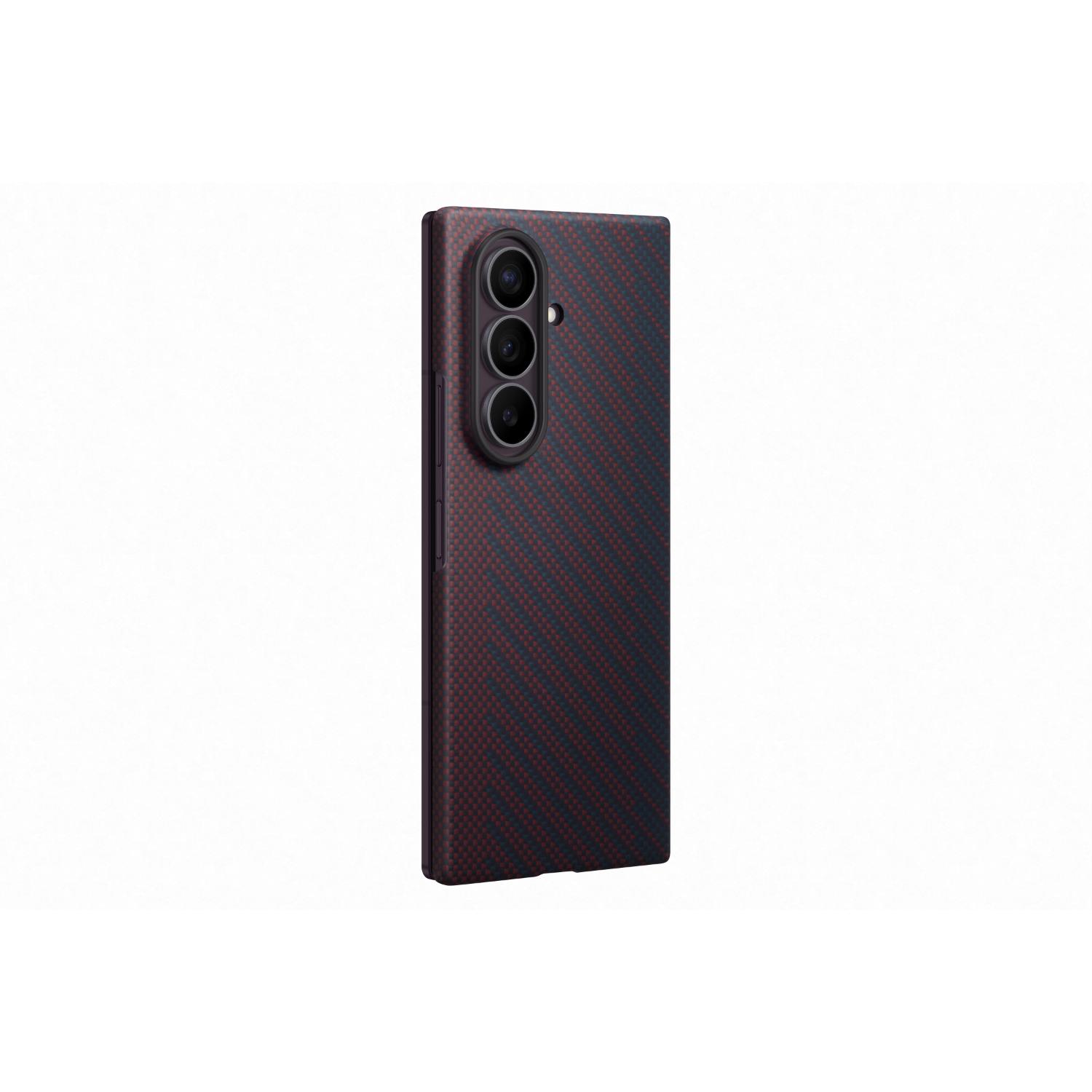Samsung Galaxy Z Fold8 Ultra Carbon Magnet Case - Red - Violet