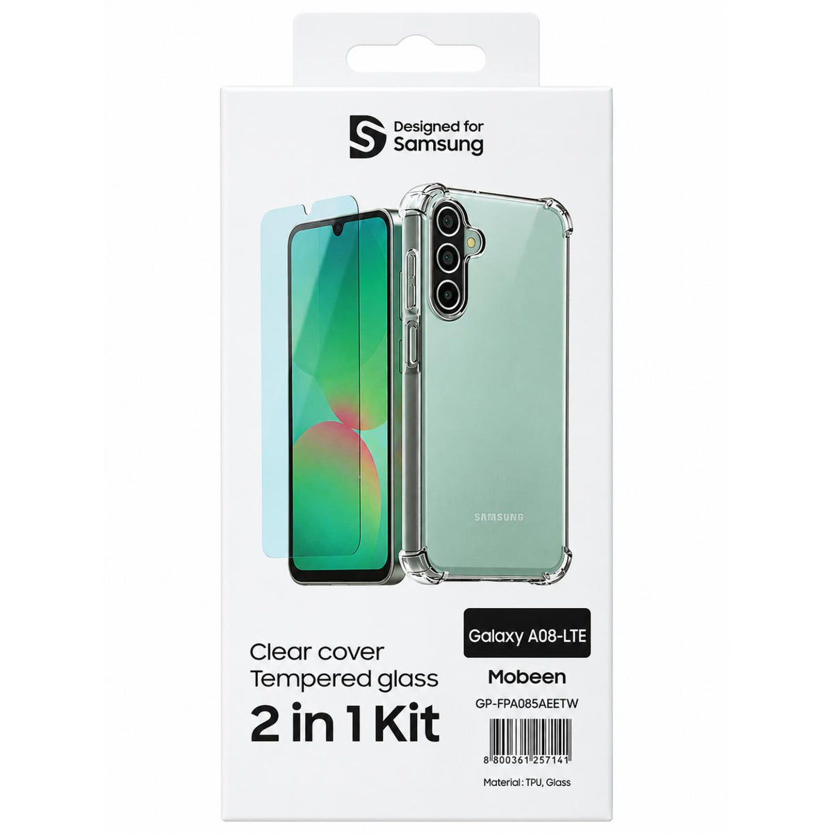 Samsung Mobeen 2-in-1 Bundle for Samsung Galaxy A08 - Clear - Clear