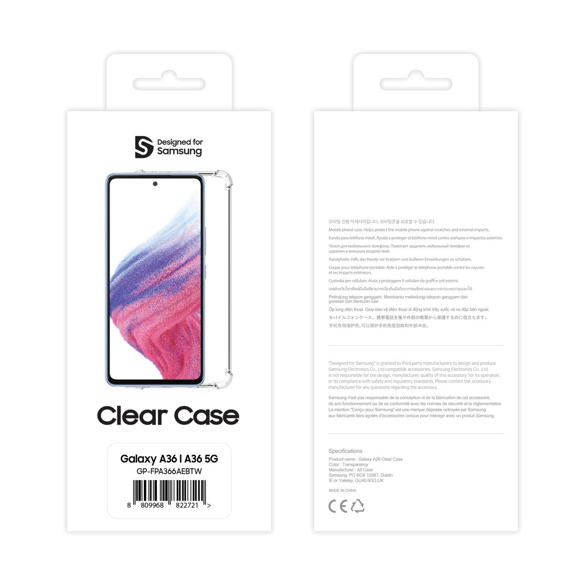 Samsung Mobeen Clear Case for Samsung Galaxy A36 - Clear - Clear