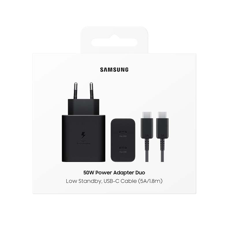 Samsung Power Adapter Duo 50W - Black - Black