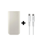 Samsung Powerbank 45W PD 20000MAH + FREE Cable - Beige - Beige