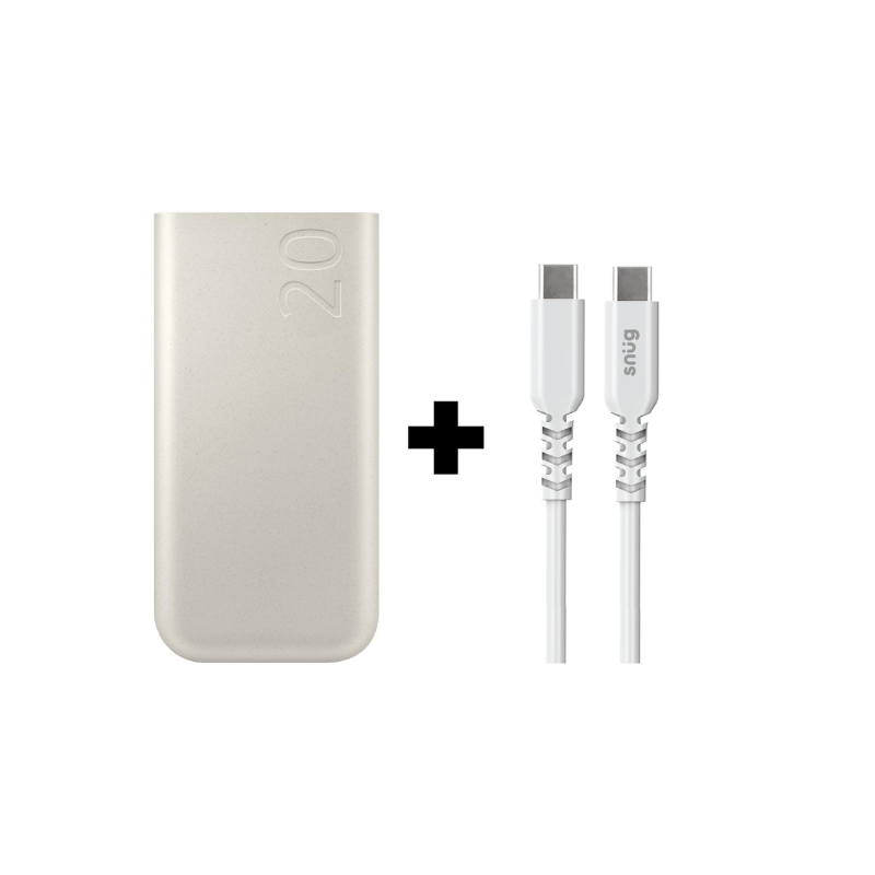 Samsung Powerbank 45W PD 20000MAH + FREE Cable - Beige - Beige