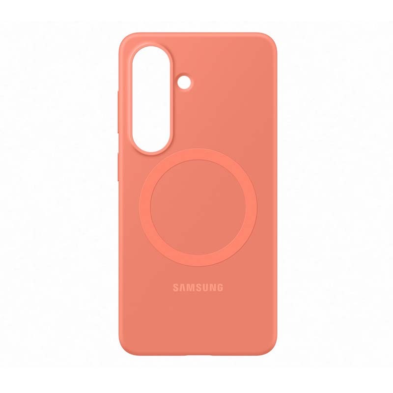 Samsung Silicone Magnet Case for Samsung Galaxy S26 - Orange - Orange