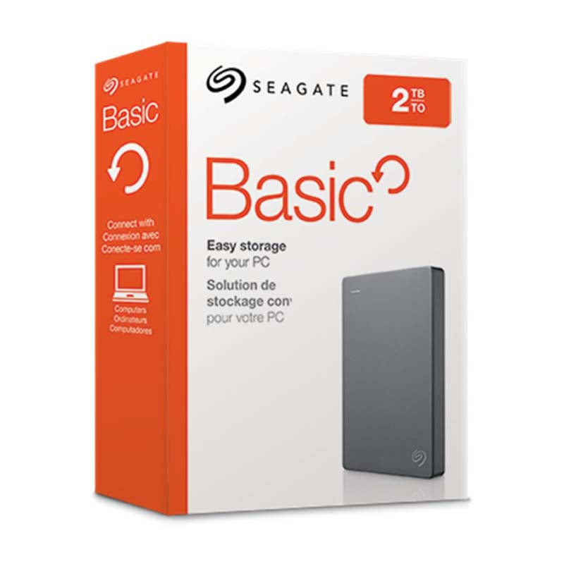 Seagate HDD External Basic 2.5 inch 2TB USB 3.0 - Black
