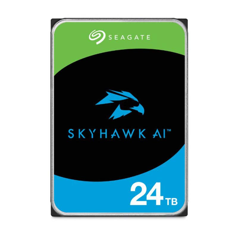 Seagate SkyHawk AI 3.5-inch 24TB Internal Hard Drive - Black