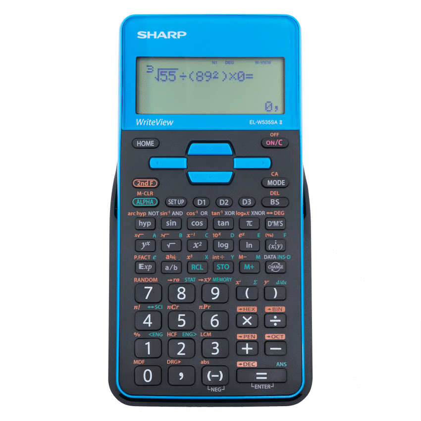 Sharp EL-W535SAII Scientific Calculator - Blue - Blue - Education and learning