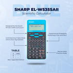 Sharp EL-W535SAII Scientific Calculator - Blue - Blue - Education and learning