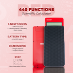 Sharp EL-W535SAII Scientific Calculator - Red - Red - Education and learning