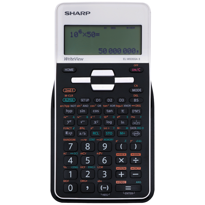 Sharp EL-W535SAII Scientific Calculator - White - White - Education and learning