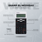 Sharp EL-W535SAII Scientific Calculator - White - White - Education and learning