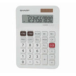 Sharp EL331F 10 Digit Desktop Calculator - White - White