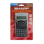 Sharp EL531 WH-BBK 12 Digit Scientific Calculator - Black / Silver - Silver/Black