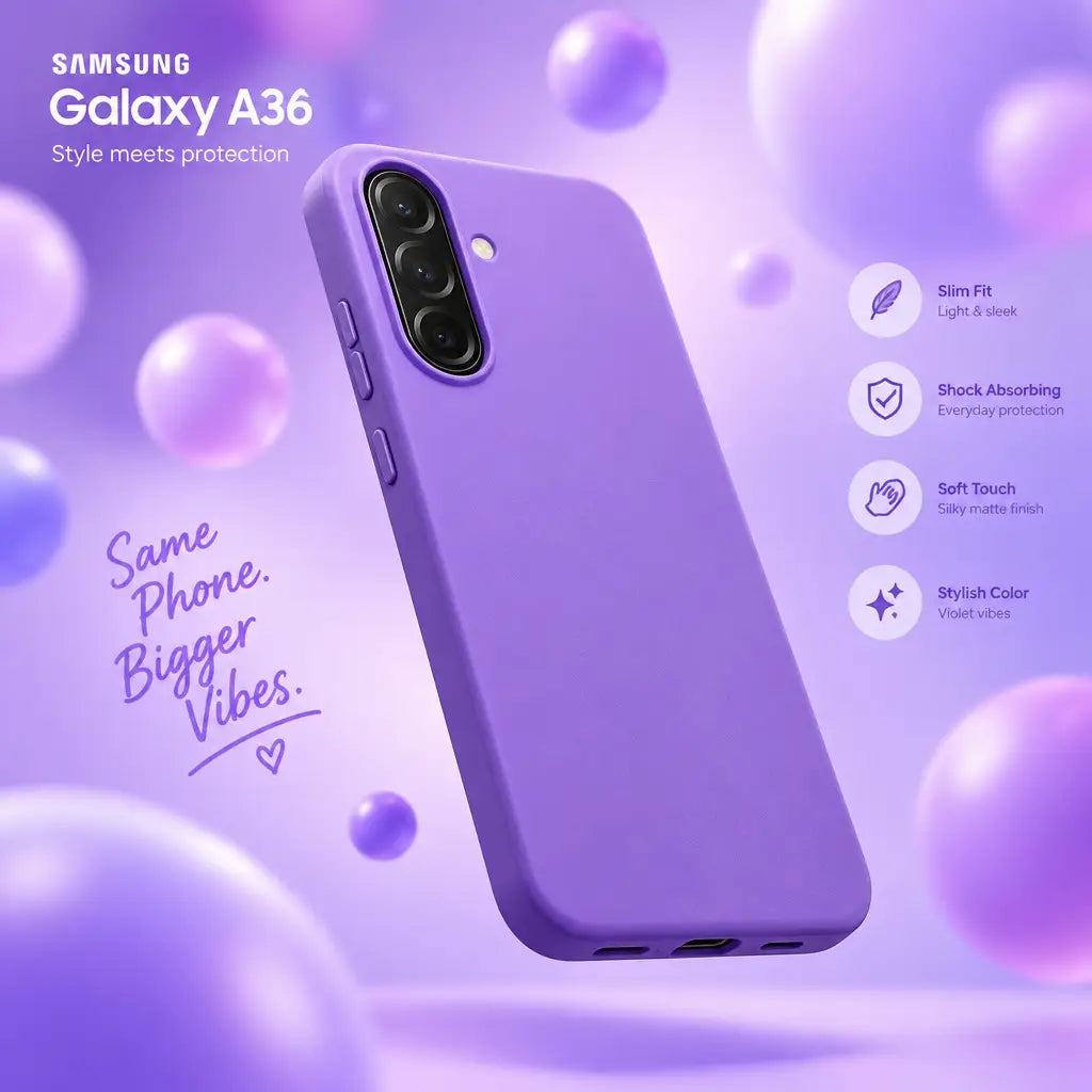 Samsung Silicone Cover Samsung Galaxy A36 - Violet