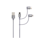 Skross 3-in-1 Charging Cable 1.2m - Space Grey - Space Grey