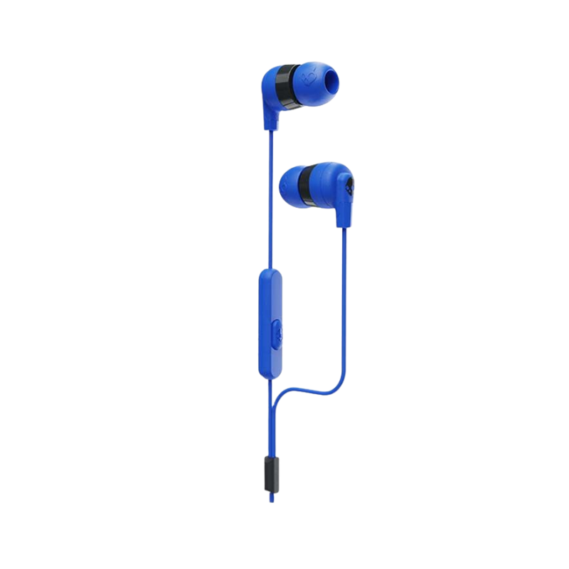 Skullcandy Bundle Ecobuds True Wireless Earbuds + Inkd In-Ear Earbuds with Mic - Glacier Blue & Cobalt Blue - Blue