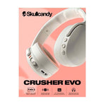 Skullcandy Crusher ANC 2 Sensory Bass Headphones With ANC - Bone / Orange - White
