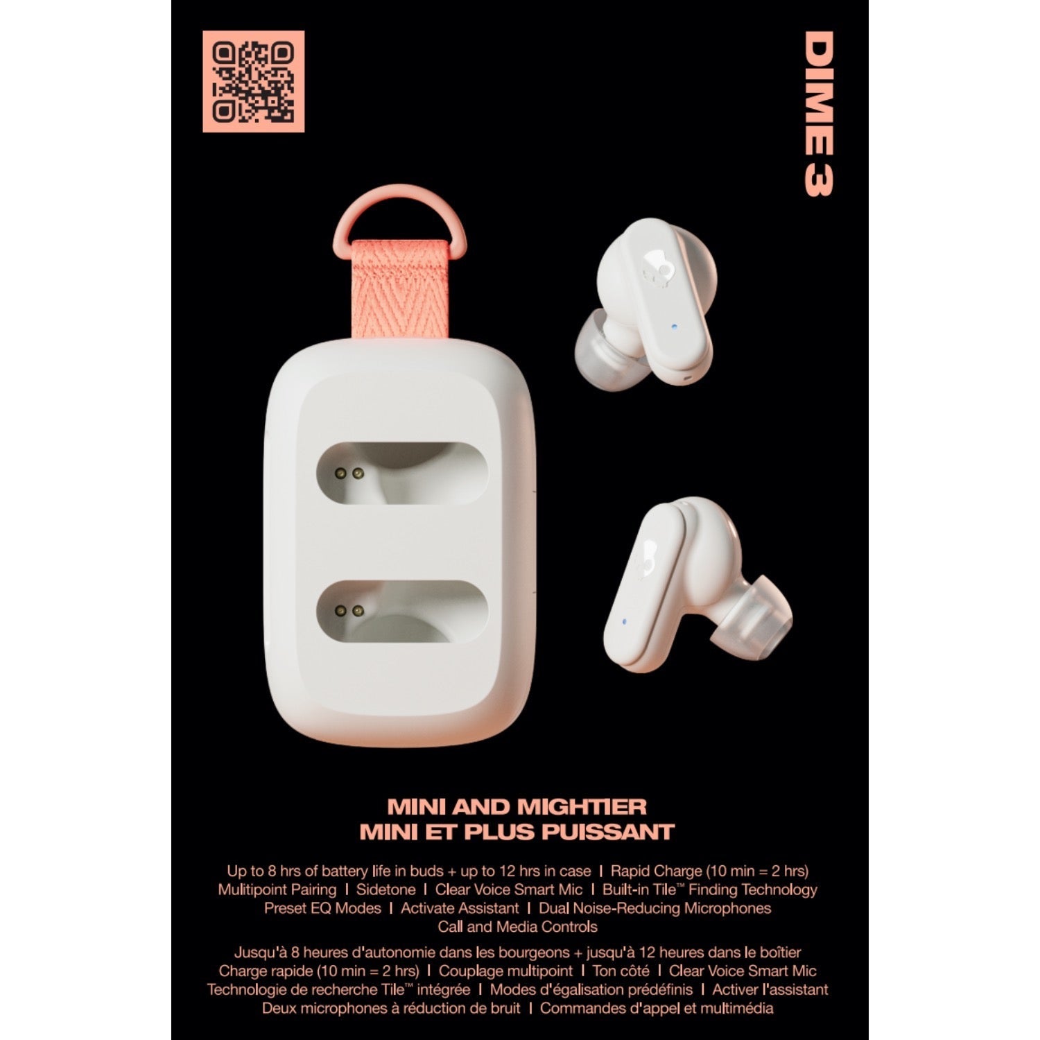 Skullcandy Dime® 3 True Wireless Earbuds - Bone - Bone