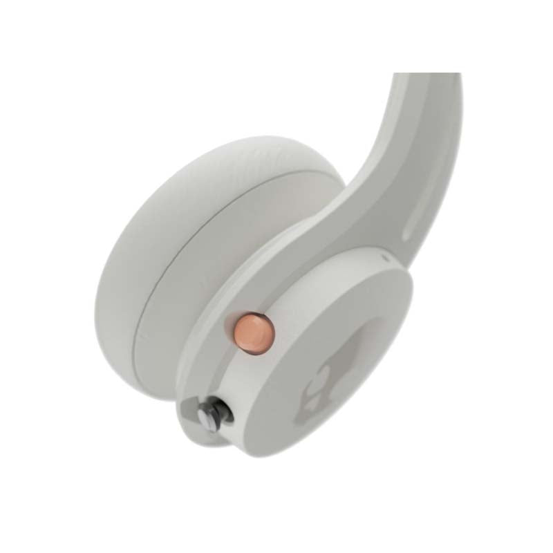 Skullcandy Icon ANC Wireless On-Ear Headphones - Bone / Orange - White/Orange