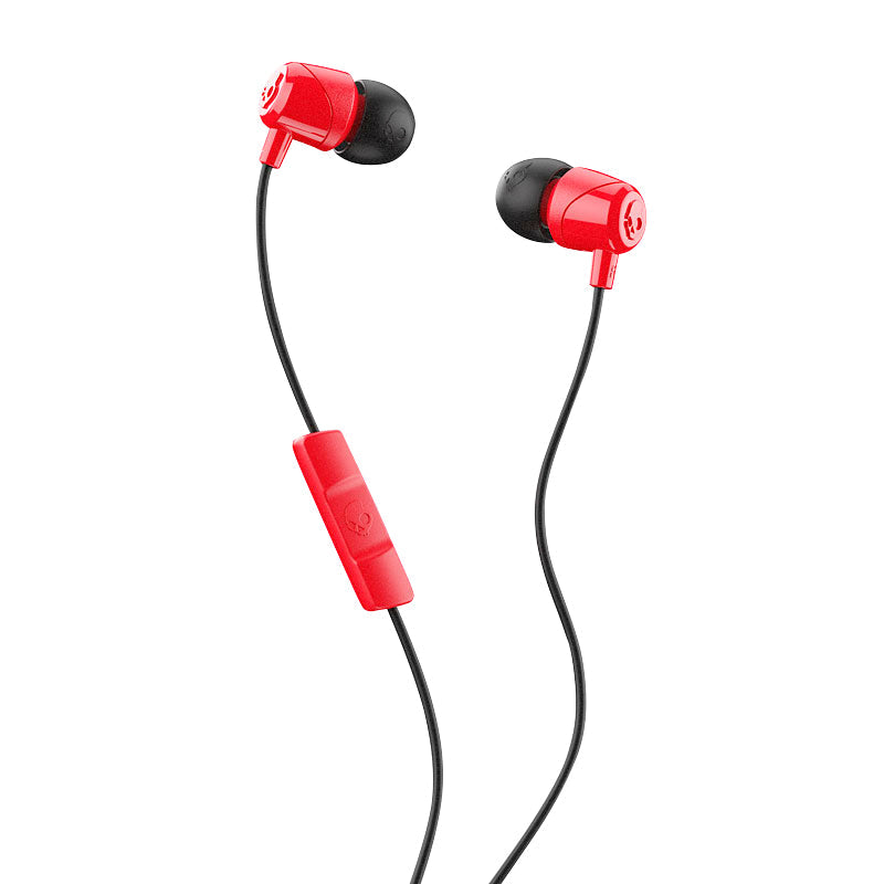 SkullCandy Jib In-Ear Earbuds with Mic - Red / Black - Black / Red