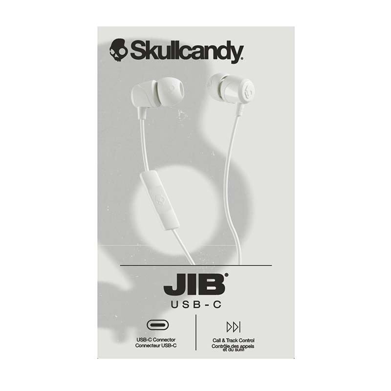 Skullcandy Jib USB-C Wired In-Ear Earbuds with Microphone - Bone - White