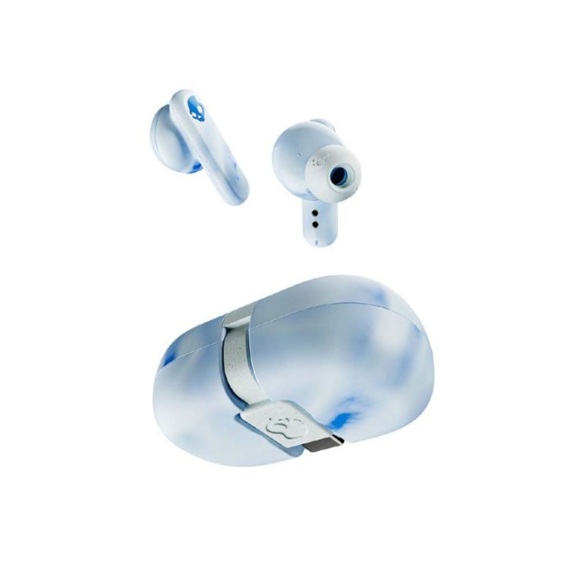 Skullcandy Bundle Crusher 3 Wireless Over-Ear Headphones + Ecobuds True Wireless Earbuds - Black & Glacier Blue