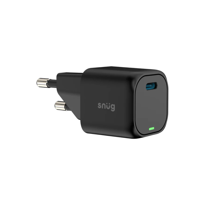 Snug 1 Port Mini PD Home Charger 25W - Black - Black