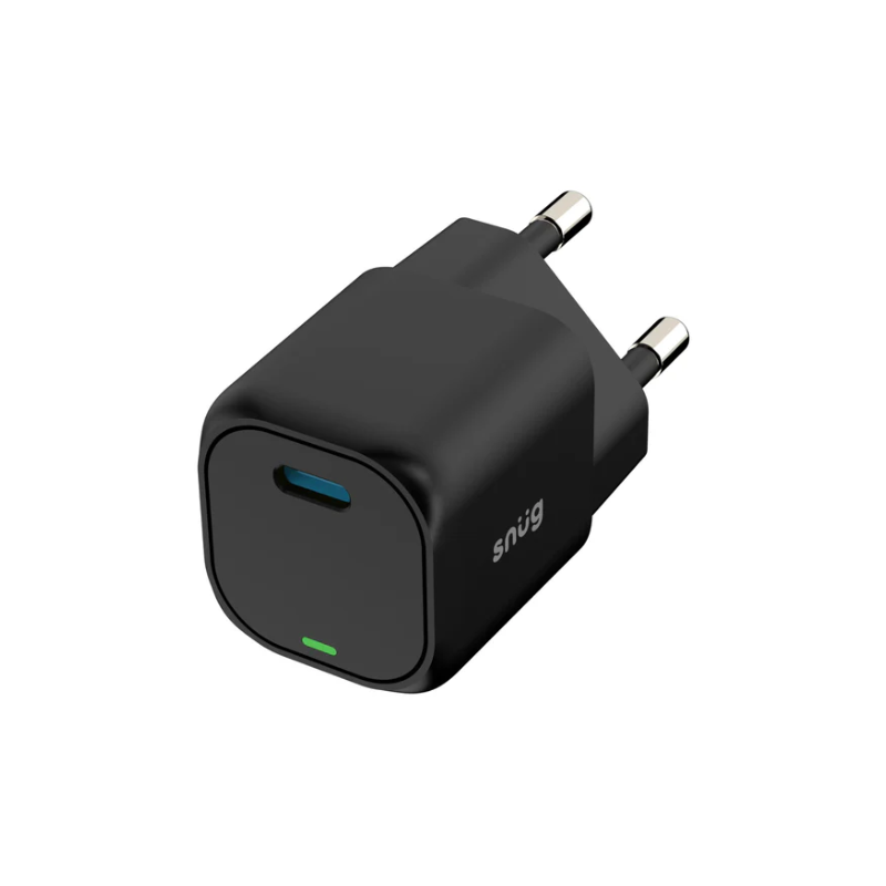 Snug 1 Port Mini PD Home Charger 25W - Black - Black