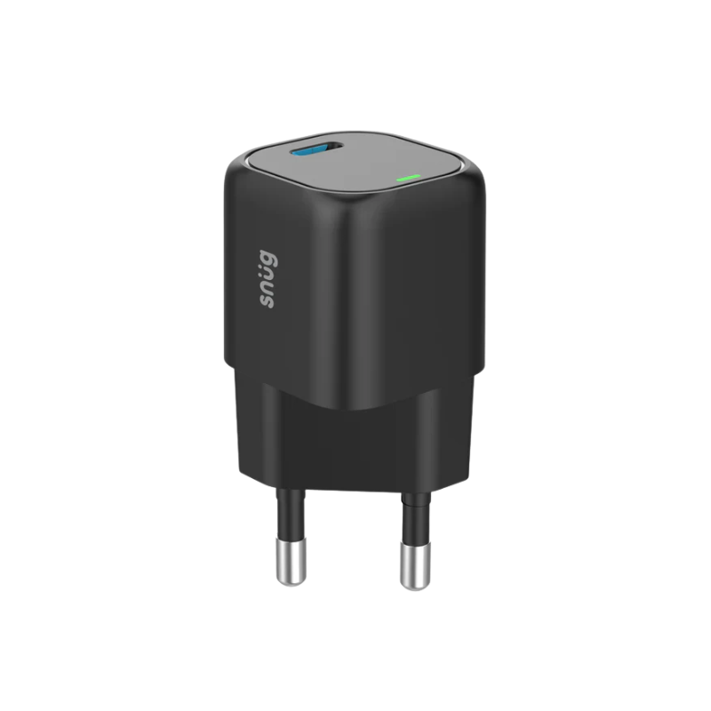 Snug 1 Port Mini PD Home Charger 25W - Black - Black
