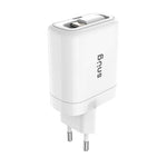 Snug 1 Port PD Charger With Retractable Cable 25W - White - White