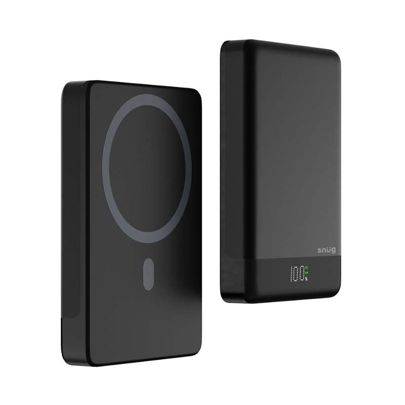 Snug 10000mAh Magnetic Powerbank - Black - Black