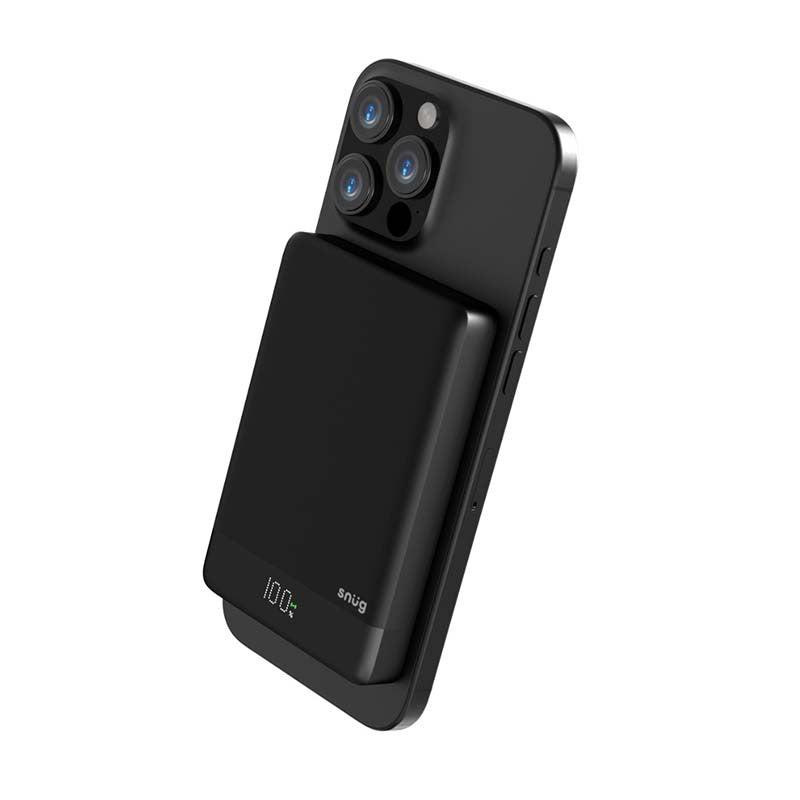 Snug 10000mAh Magnetic Powerbank - Black - Black