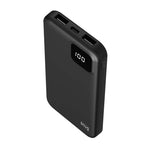 Snug 10000mAh Square Digital Powerbank - Black - Black