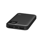 Snug 10000mAh Square Digital Powerbank - Black - Black