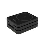Snug 3-In-1 Magnetic Wireless Travel Charger 15W - Black - Black