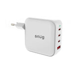 Snug 4 100W Port PD GaN Wall Charger - White - White