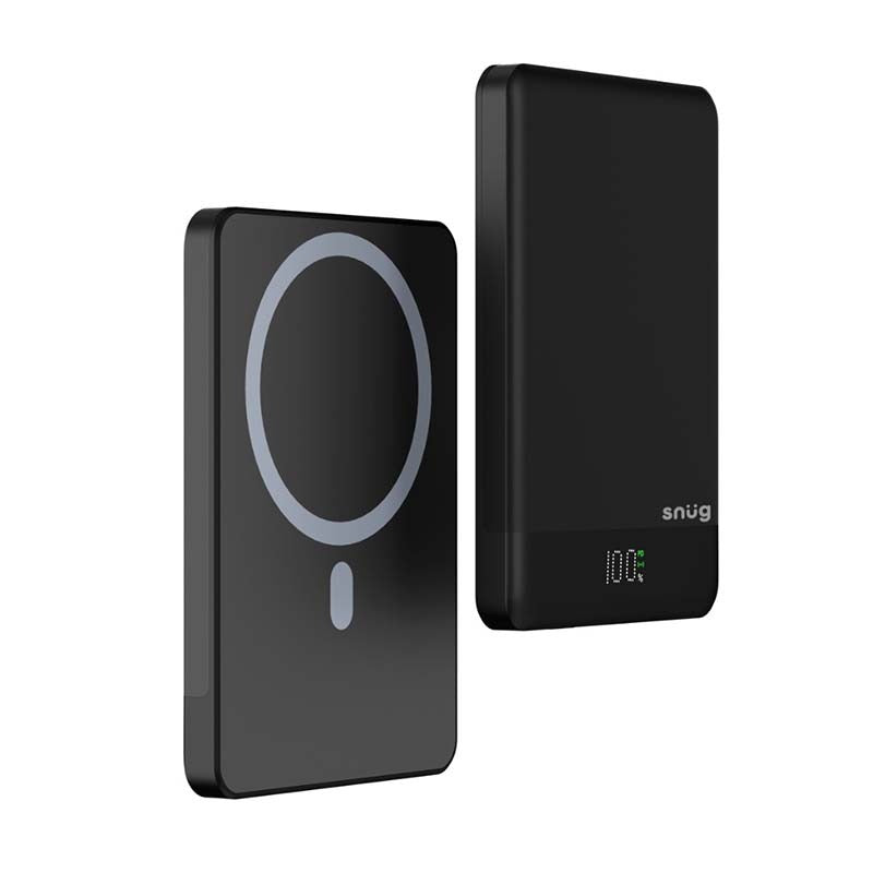 Snug 5000mAh Magnetic Powerbank - Black - Black
