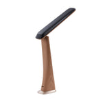 Snug LED Desk Lamp With Clock - Wood - Rose Gold