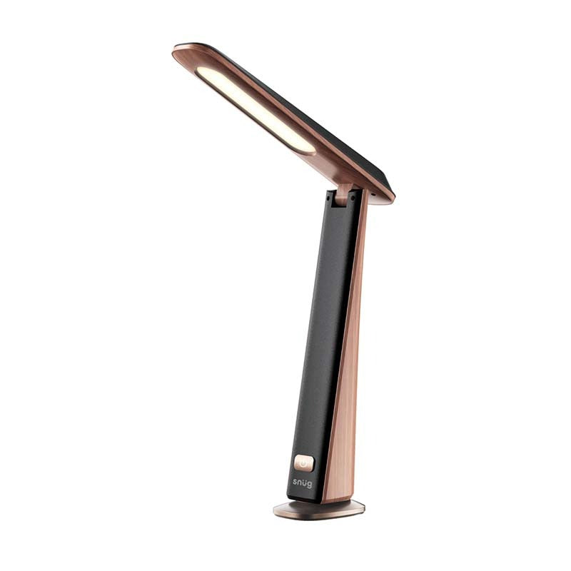 Snug LED Desk Lamp - Wood - Rose Gold