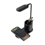 Snug LED Wireless Charger Pad With Pen Holder 15W - Black - Black