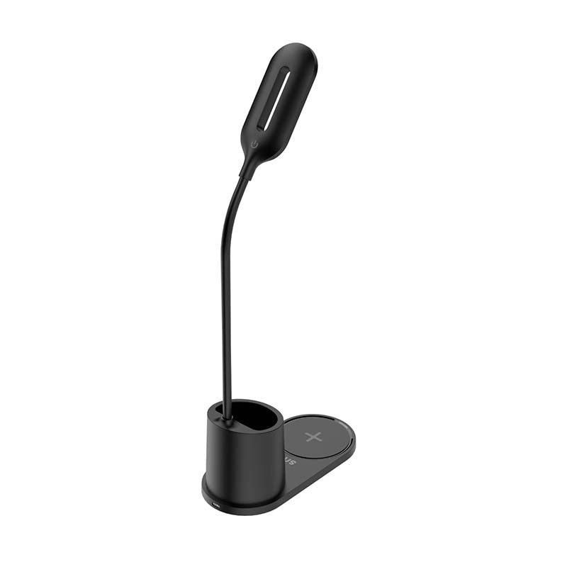 Snug LED Wireless Charger Pad With Pen Holder 15W - Black - Black