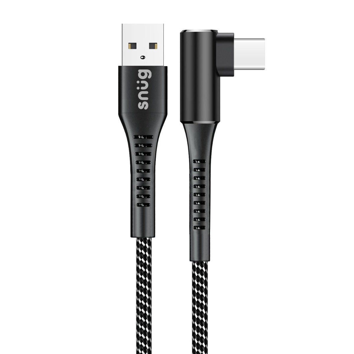 Snug O-Copper USB to Type C Charge & Sync Cable 10W - Black/Silver - Black