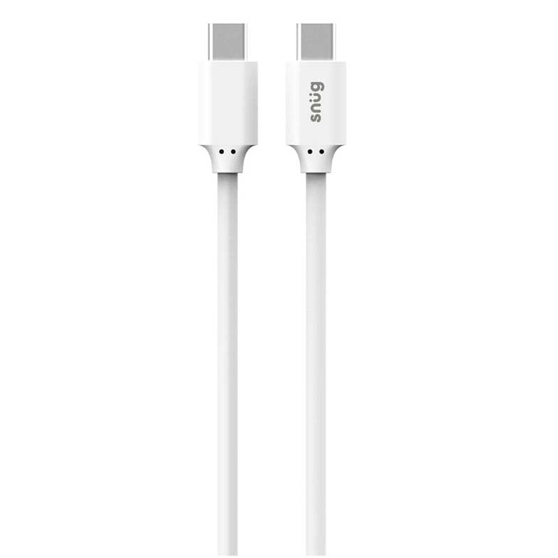 Snug Type C To Type C 60W 2M Cable - White - White