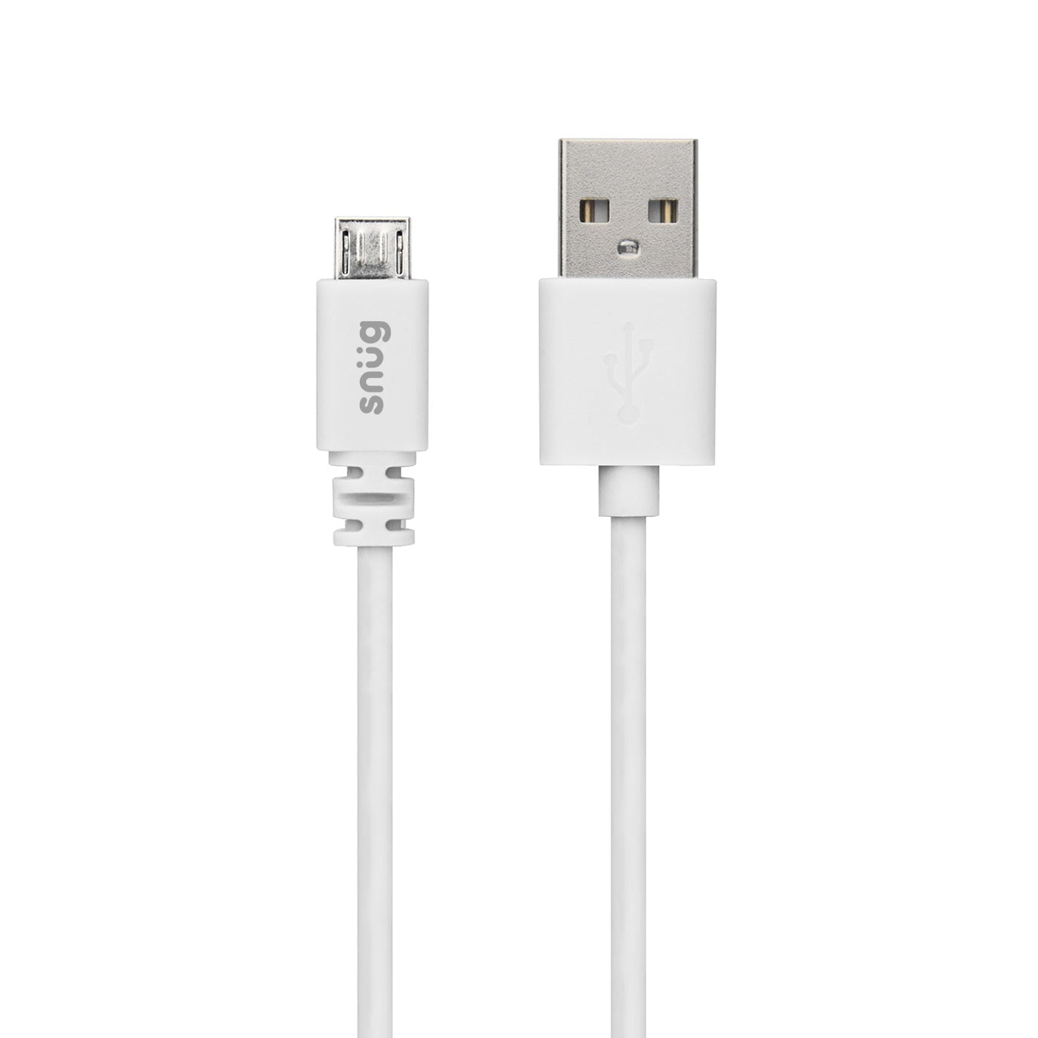 Snug USB to Micro USB Cable 1.2M - White - White - White