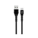 Snug USB To Type-C Silicone Cable 1.2 Meter - Black - Black